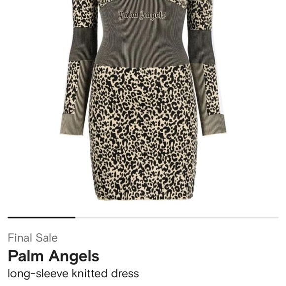 Nwt Palm Angels long-sleeve knitted dress Small - Picture 3 of 13
